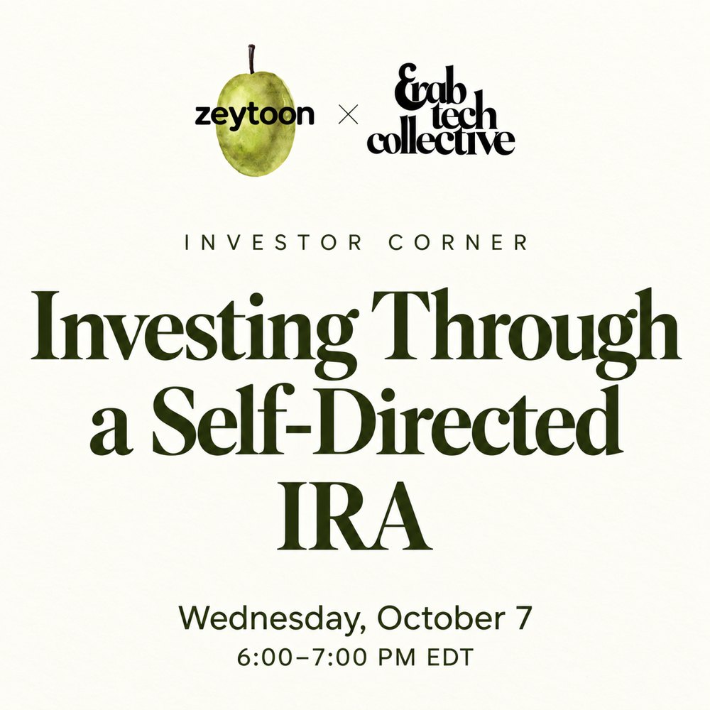Event poster: Investing Through a Self-Directed IRA